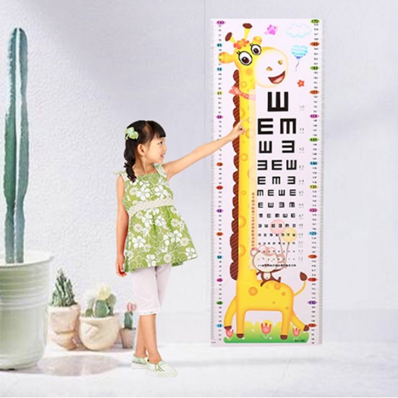 Thước đo chiều cao, decan dán tường đo chiều cao cho bé