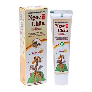 Kem đánh răng Dược liệu Ngọc Châu trẻ em trên 6 tuổi 70g