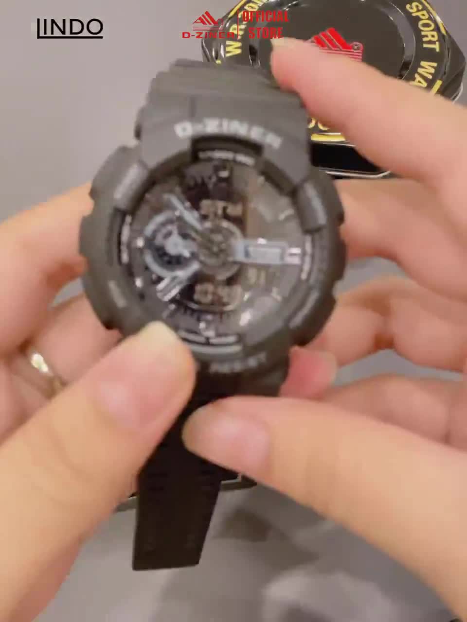 Đồng hồ nam chính hãng thể thao điện tử cao cấp chống nước 30M D-ZINER DZ3398 kèm hộp thiếc | BigBuy360 - bigbuy360.vn