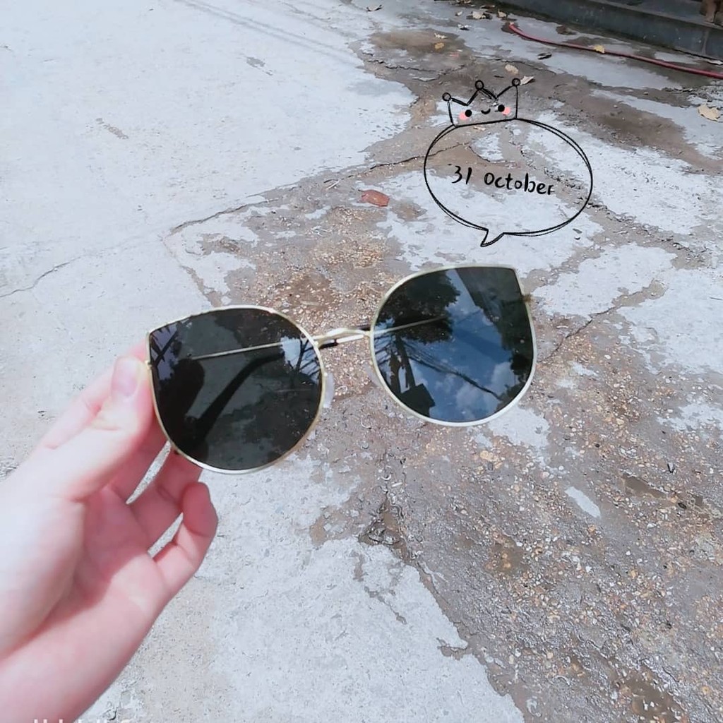 Kính râm nữ phong cách ulzzang mắt mèo ba màu 207 | BigBuy360 - bigbuy360.vn