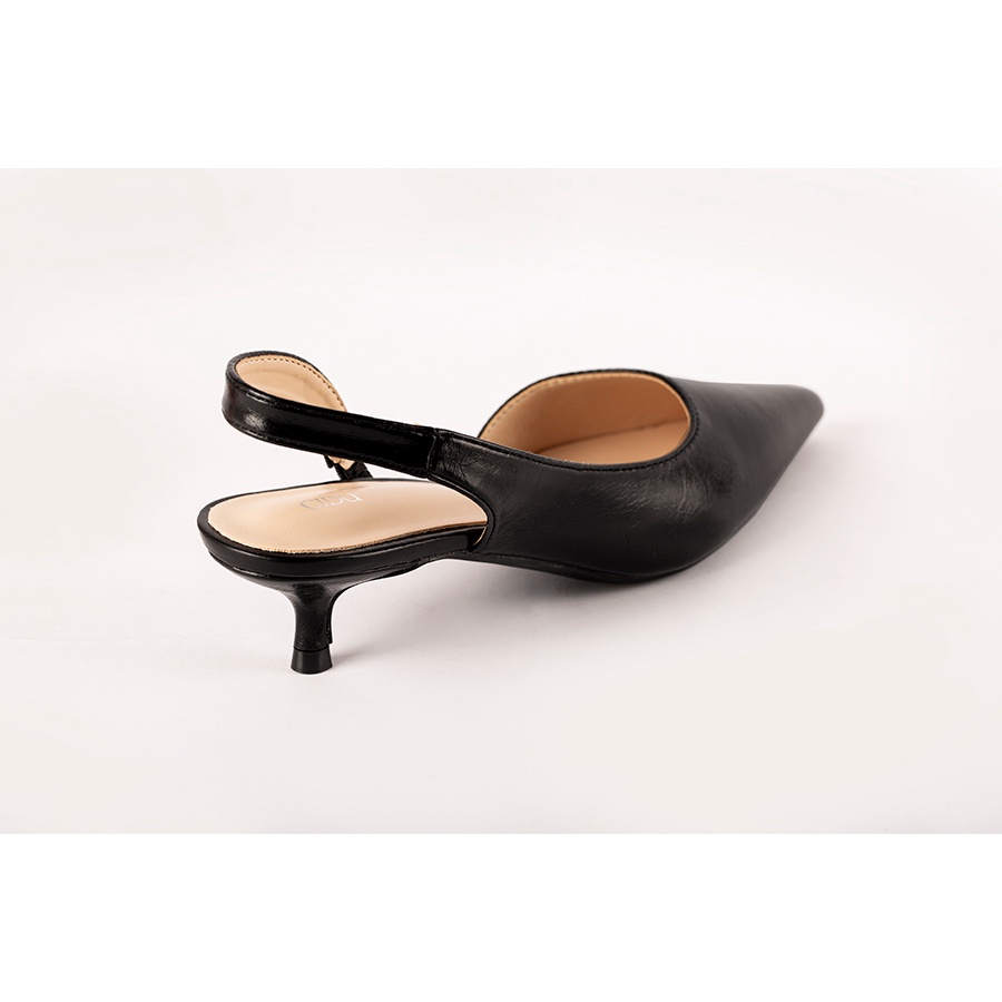 Giày Cao Gót Nữ Êm Chân Chống Trơn Trượt Da Mịn Slingback Cidu GN06