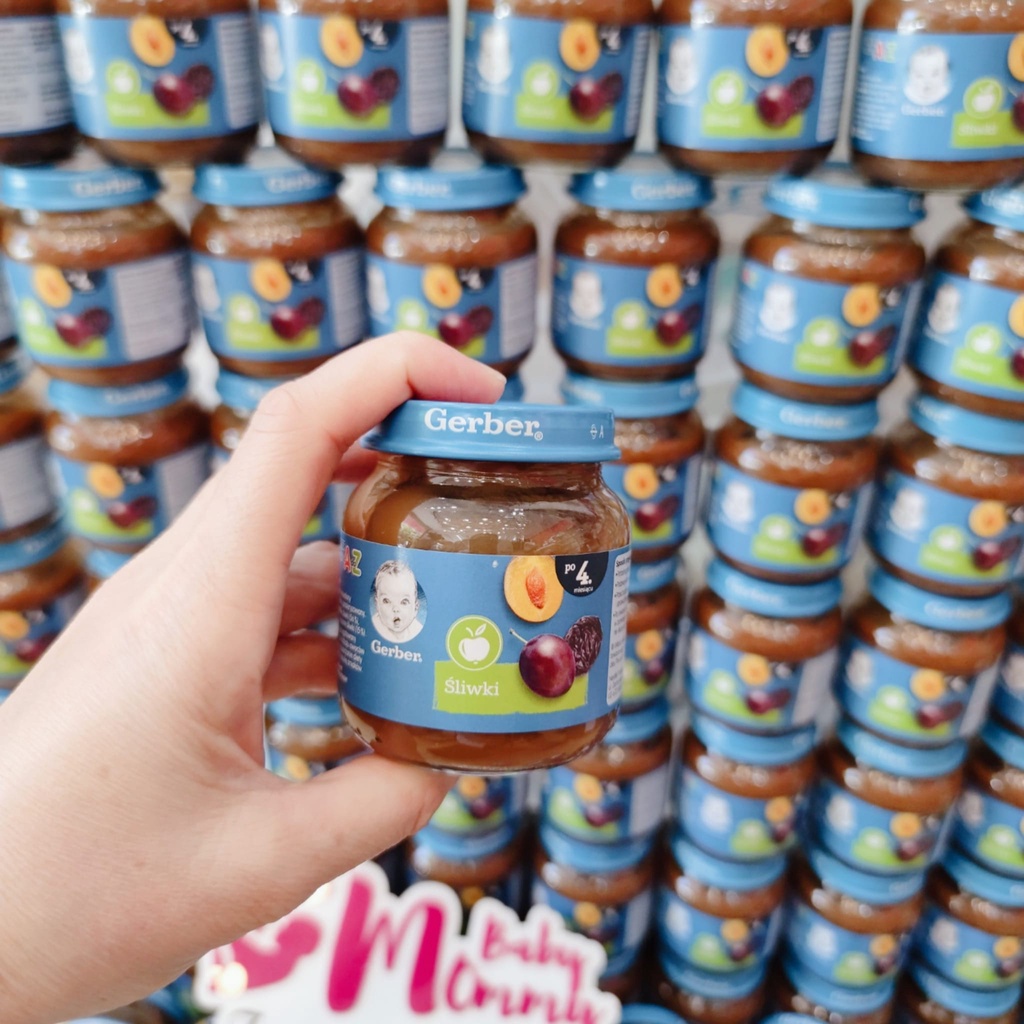 Mận đen nghiền Gerber cho bé từ 4 tháng