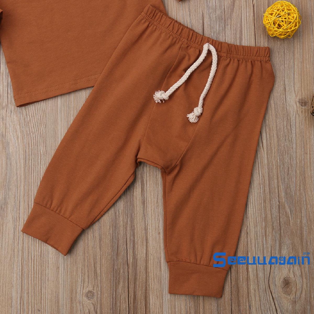 Bộ trang phục đồ ngủ tay dài cho em bé