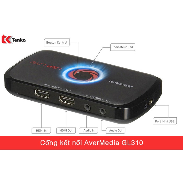 (Quà tặng 139k) Thiết Bị Livestream Capture Avermedia GL310 Hỗ Trợ Ghi Hình