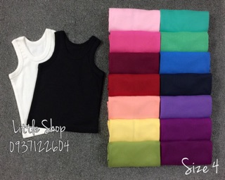 Combo 5 áo ba lỗ bé gái / bé trai