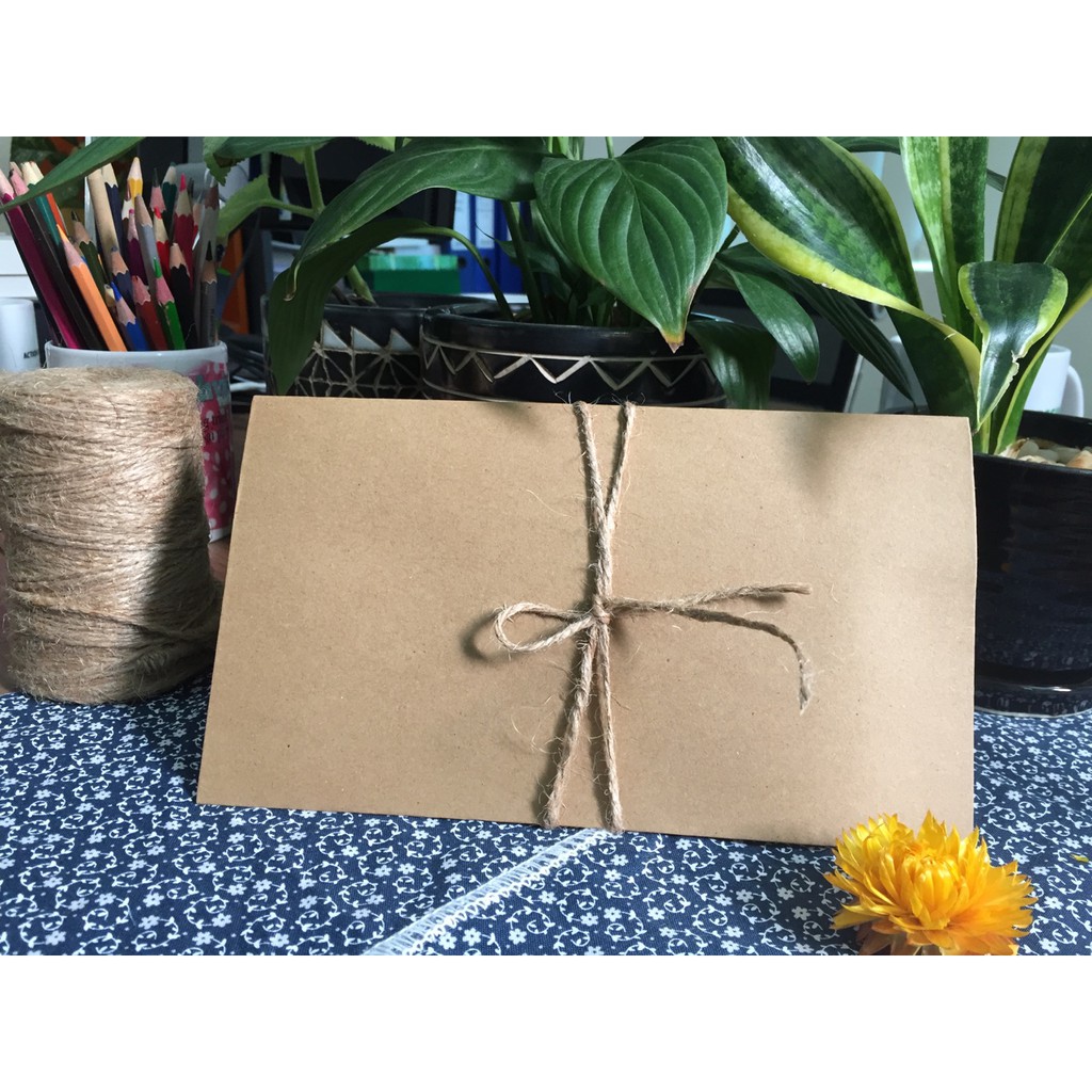 Phong bì thư 15.5*21cm giấy mỹ thuật set10