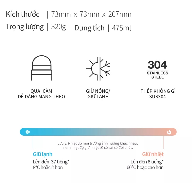 Bình Giữ Nhiệt Lock&Lock Metro Two Way LHC4274