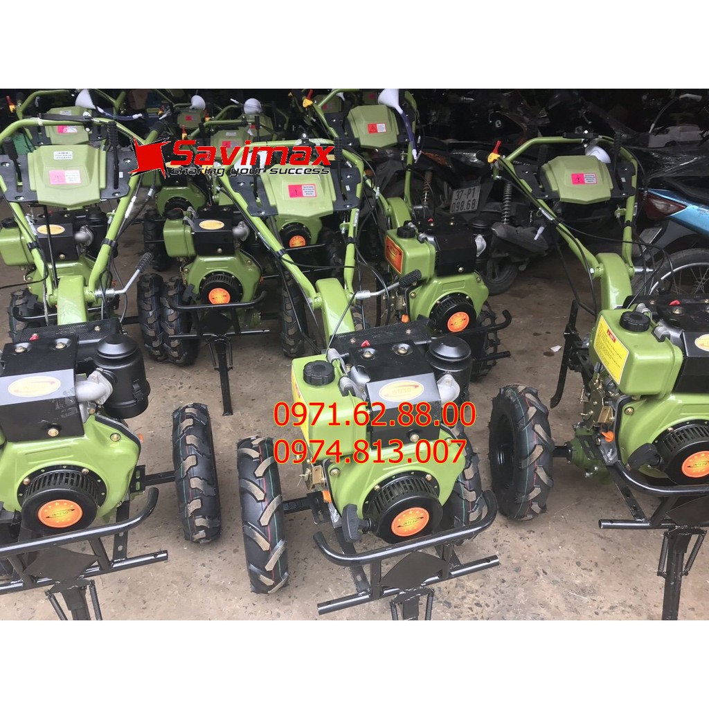 Máy xới đất Trâu Vàng 173 chạy dầu có chuyển hướng