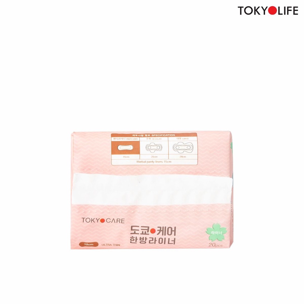 Băng vệ sinh thảo dược TOKYOCARE hàng ngày 150mm (/20 miếng)