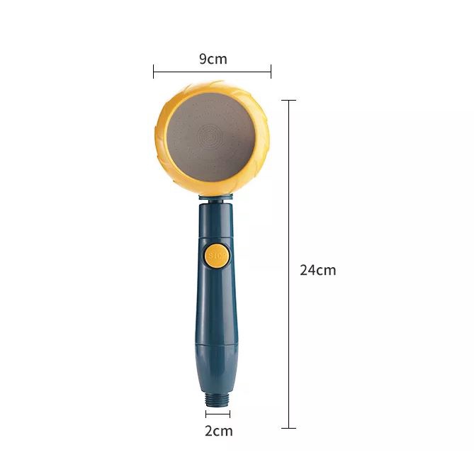 Đầu vòi sen, Tay sen nhựa ABS cao cấp nhiều màu có nút bật tắt trên thân tiện lợi xoay 360 độ 3 chế độ nước (mẫu mới)