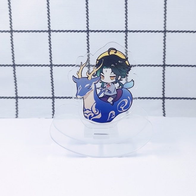 Tượng mica Standee anime mini bập bênh - Genshin Impact mô hình nhân vật