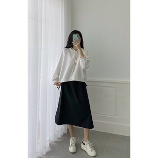 Áo hoodie thắt dây đôi
