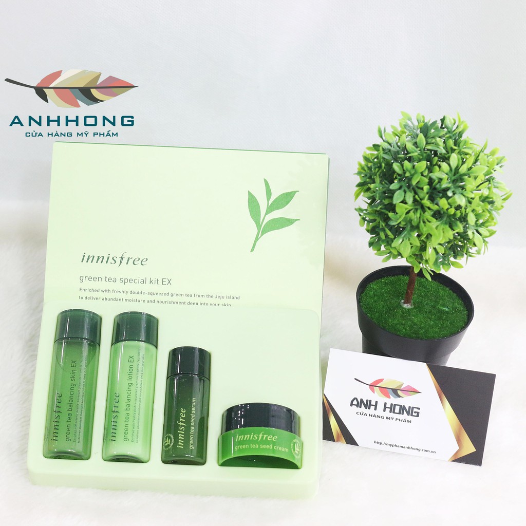 Bộ Dưỡng Da Trà Xanh Innisfree Green Tea Special Kit EX [ MẪU MỚI ] | BigBuy360 - bigbuy360.vn