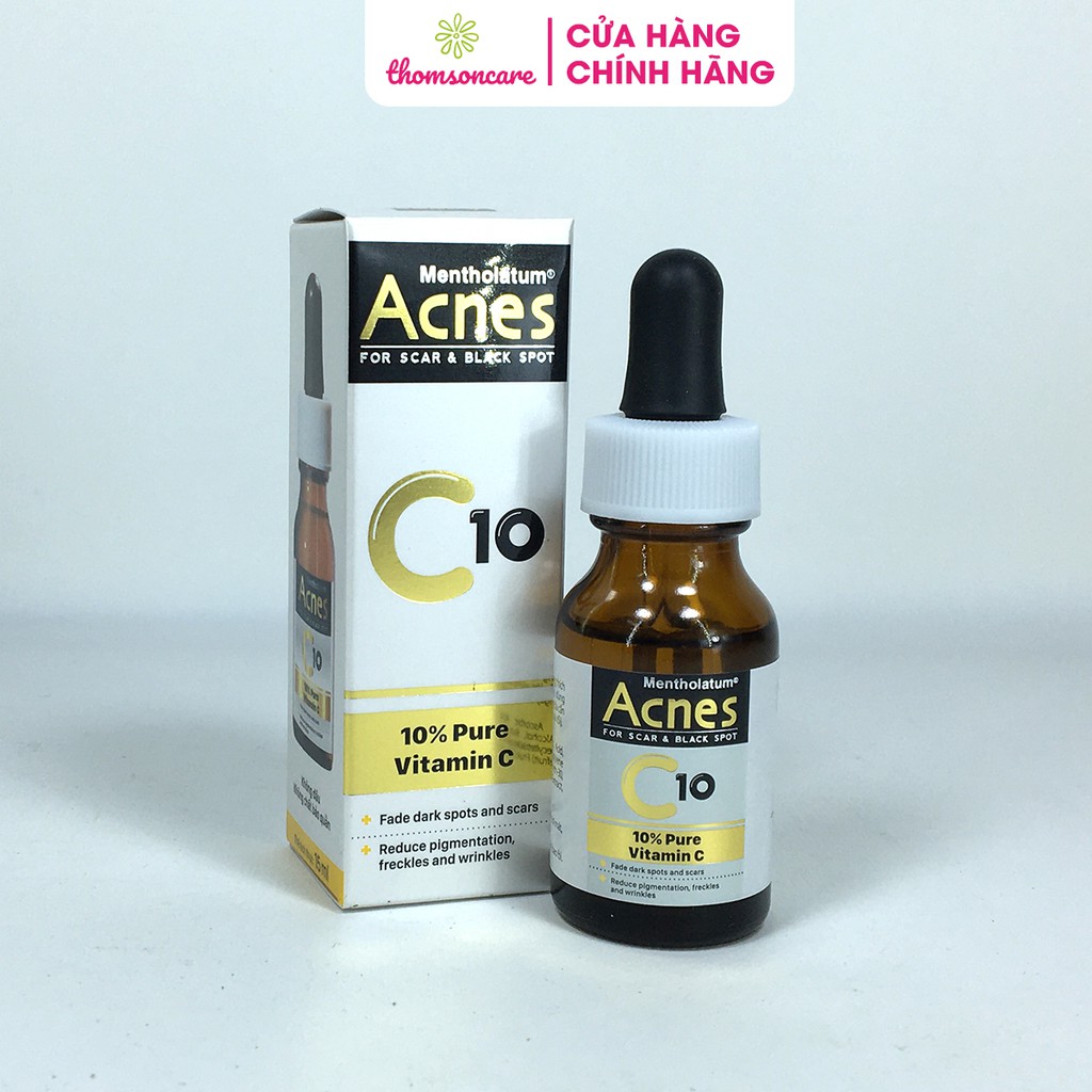 Dung dịch Vitamin C dưỡng da Acnes C10 15ml giảm thâm sẹo đẹp da thành phần không dầu, không chất bảo quản