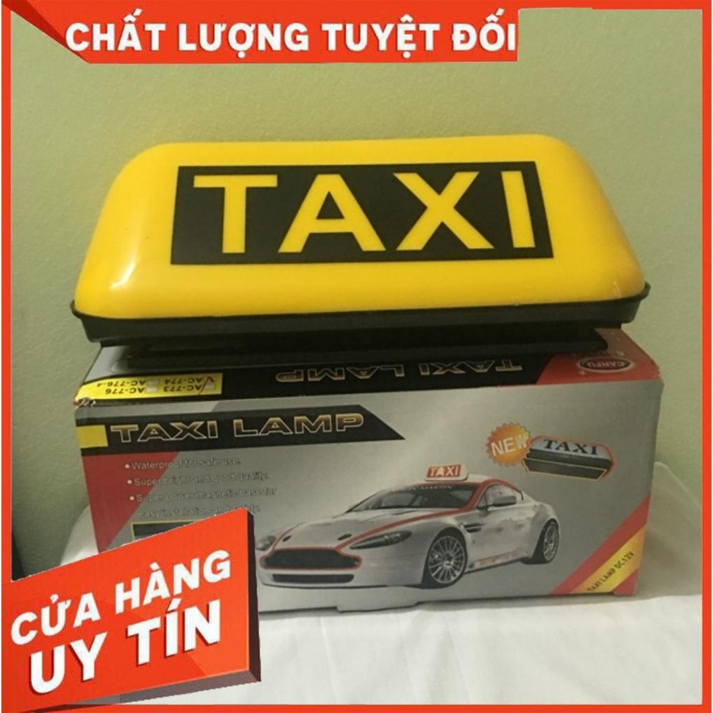 Mào taxi vàng - đế nam châm loại to 35cm