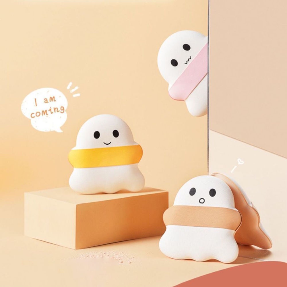 1 Mút Trang Điểm Ướt Và Khô Hình Quả Trứng Vải cotton Mềm Mại