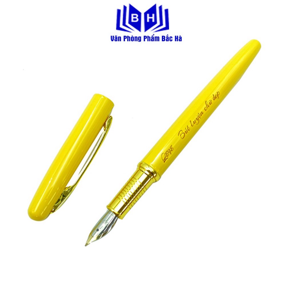 Bút Máy Kim Loại Deli CQ898  Tặng Kèm Ngòi Luyện Chữ Siêu Đẹp Cùng Các Em Học Sinh