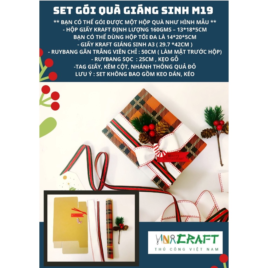 Set gói quà giáng sinh mẫu 19
