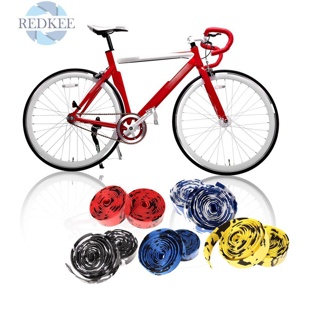 2 Cuộn Băng Quấn Tay Lái Xe Đạp Thể Thao Redkee + 2 Chốt Cắm