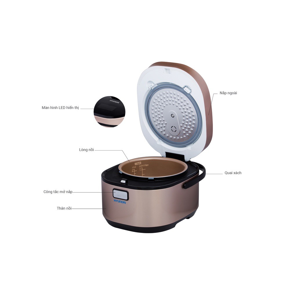 Nồi Cơm Điện Cao Tần 2201G/2200G -Dung Tích 1.5 -1.8Lit -Taiyo -Taiyo