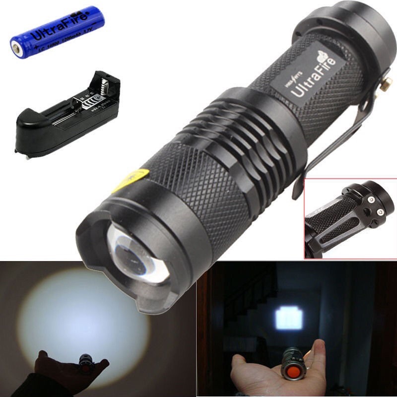 Đèn pin sạc siêu sáng UltraFire HY-68. Bộ