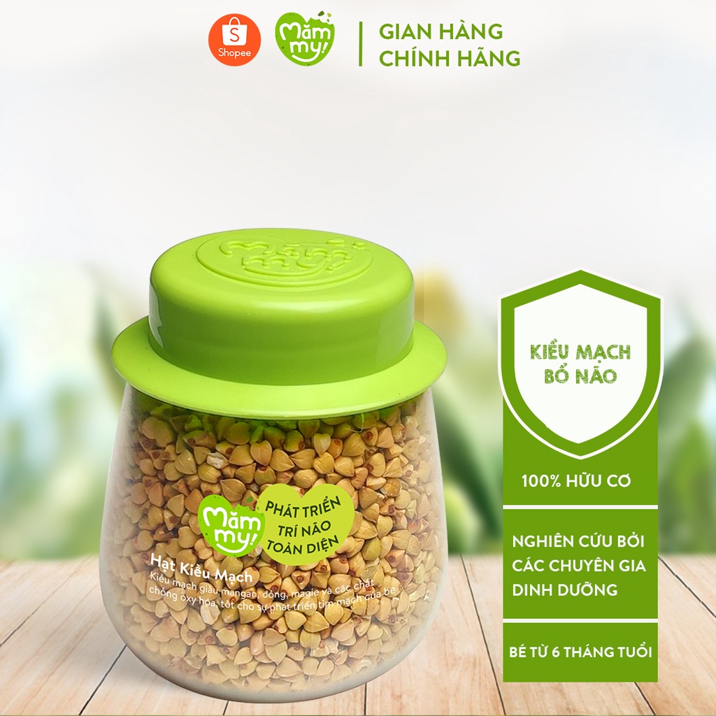 Hạt Kiều Mạch Hữu Cơ Loại 1 - Dẻo Mịn Sánh Cho Bé Ăn Dặm -  Mămmy 130g