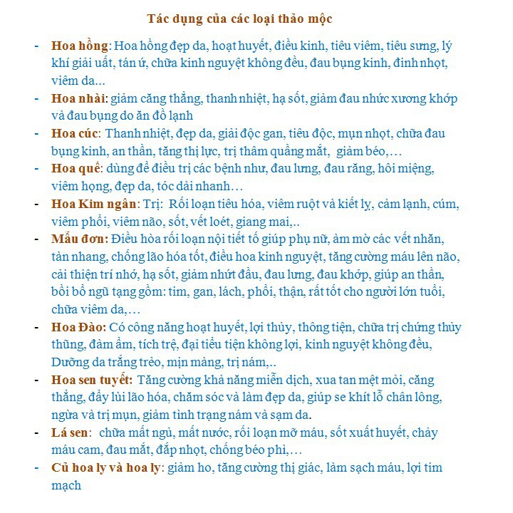 [Mã 267FMCGSALE giảm 8% đơn 500K] 💥 (100G) TRÀ HOA THẢO MỘC TỔNG HỢP - TRÀ HOA KHỔ | BigBuy360 - bigbuy360.vn