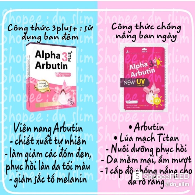 Túi Bột Kích Trắng Chống Nắng Alpha Arbutin 3Plus