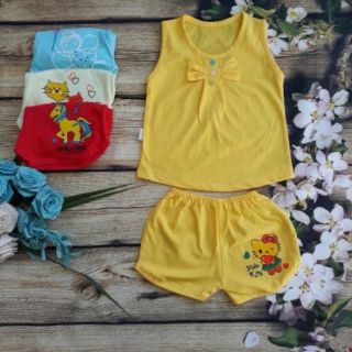 Set 5 bộ cotton cho bé gái
