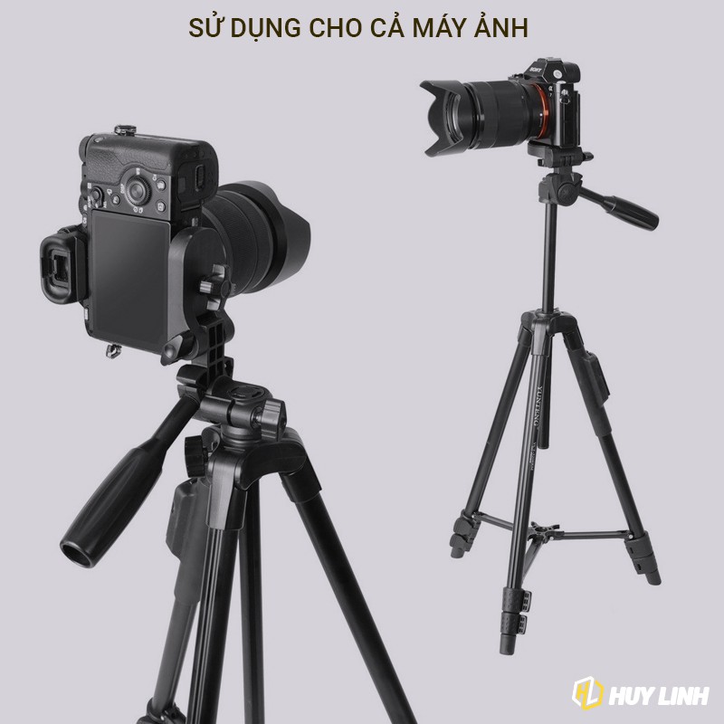 Tripod Yuteng VCT 5208 chính hãng - Đi kèm điều khiển Remote bluetooth và ngàm kẹp vuông | BigBuy360 - bigbuy360.vn