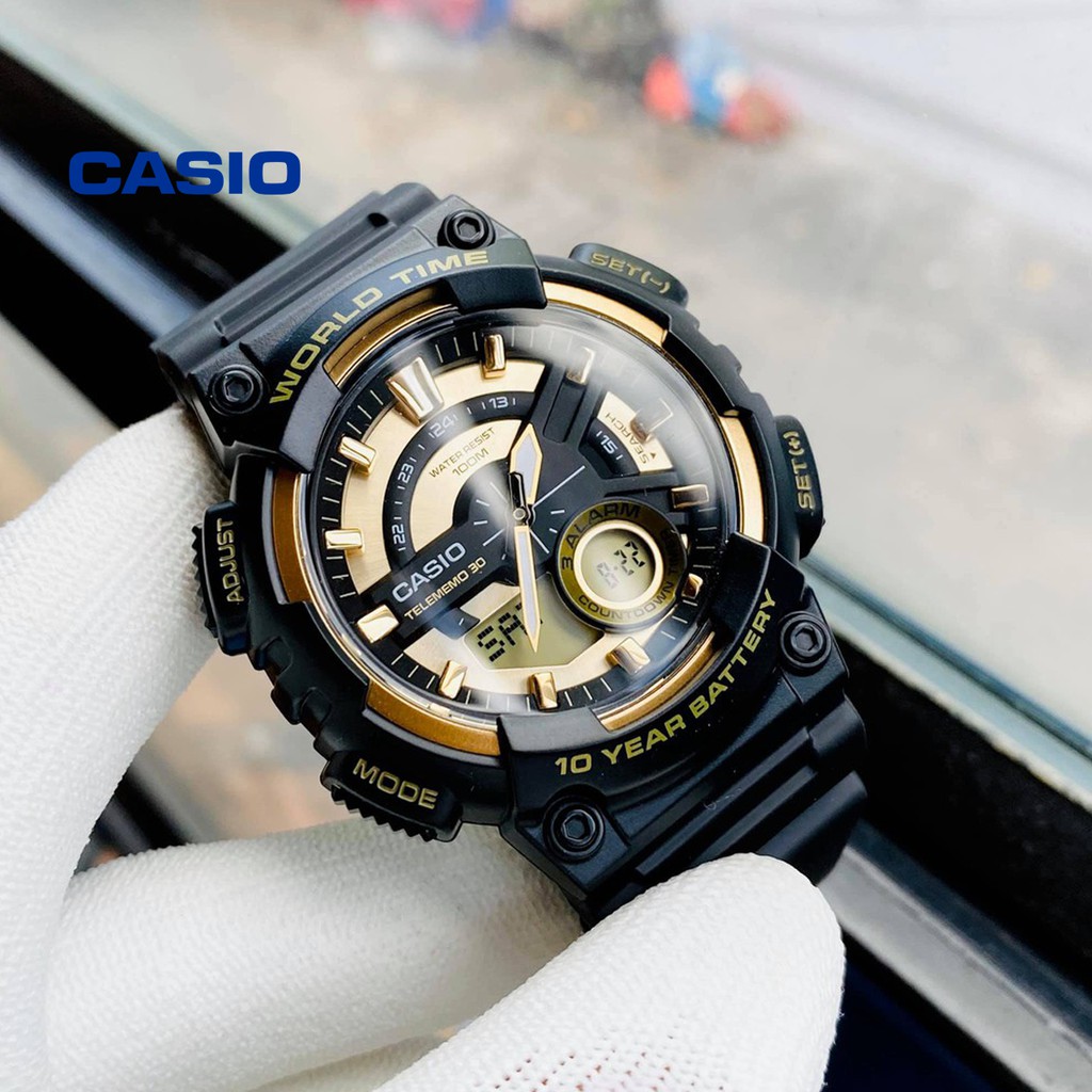 Đồng hồ nam CASIO AEQ-110BW-9AVDF  chính hãng - Bảo hành 1 năm, Thay pin miễn phí