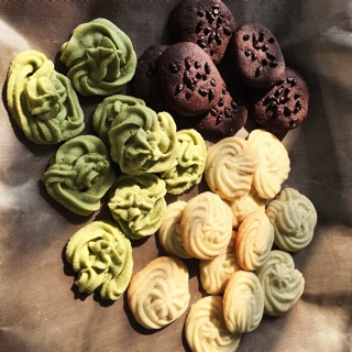 Bánh qui bơ President keto mix đủ vị vani, choco, matcha