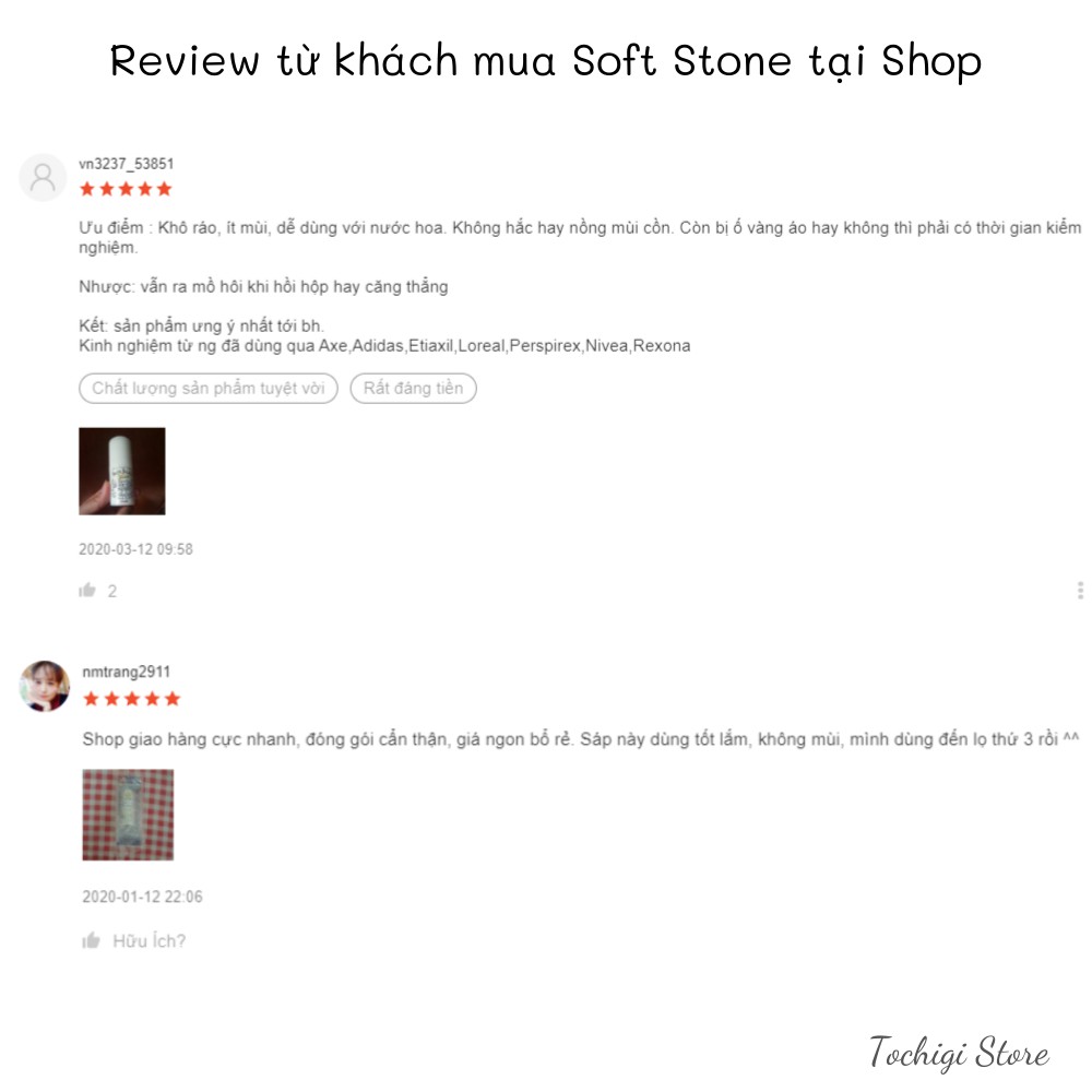 Lăn nách đá khoáng Soft Stone Nhật Bản