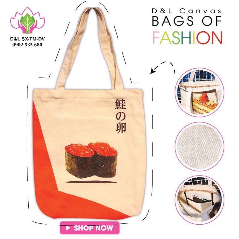 TÚI TOTE CANVAS phong cách Ulzzang - Park 2