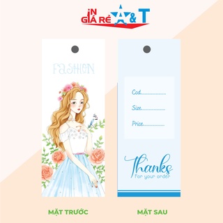 (GIÁ TẬN XƯỞNG IN) Nhãn mác giấy quần áo thời trang cao cấp - 100 cái - Có sẵn