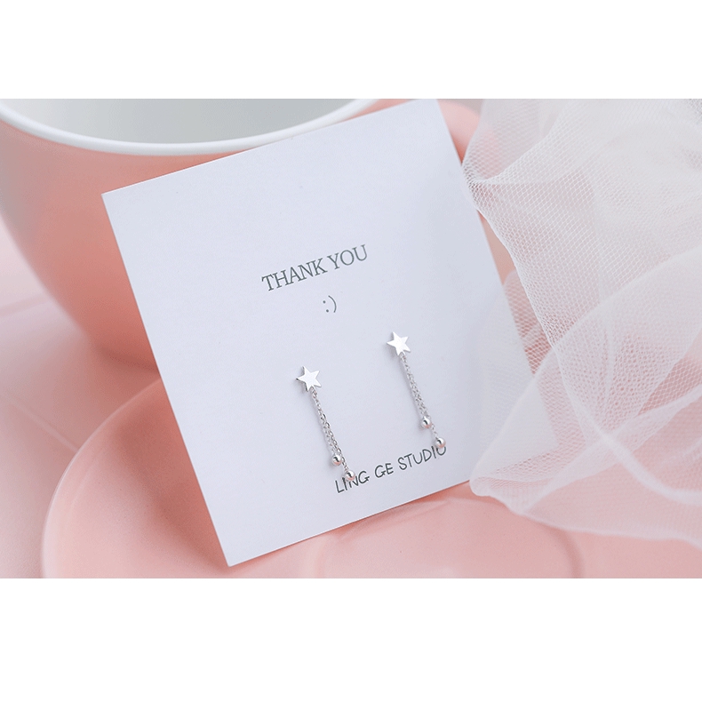 Bông Tai Mạ Bạc 925 Hình Trái Tim Đính Đá zircon Đơn Giản Thời Trang Cho Nữ
