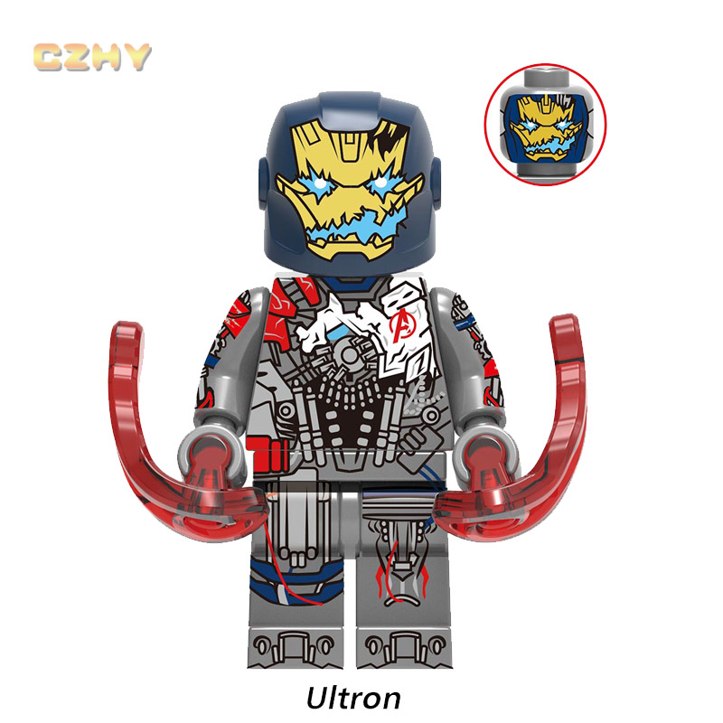 Mô Hình Lắp Ráp Lego Ironman Mark 45 Ultron Mark 17 Mark 33 Mark 43 Xh1339