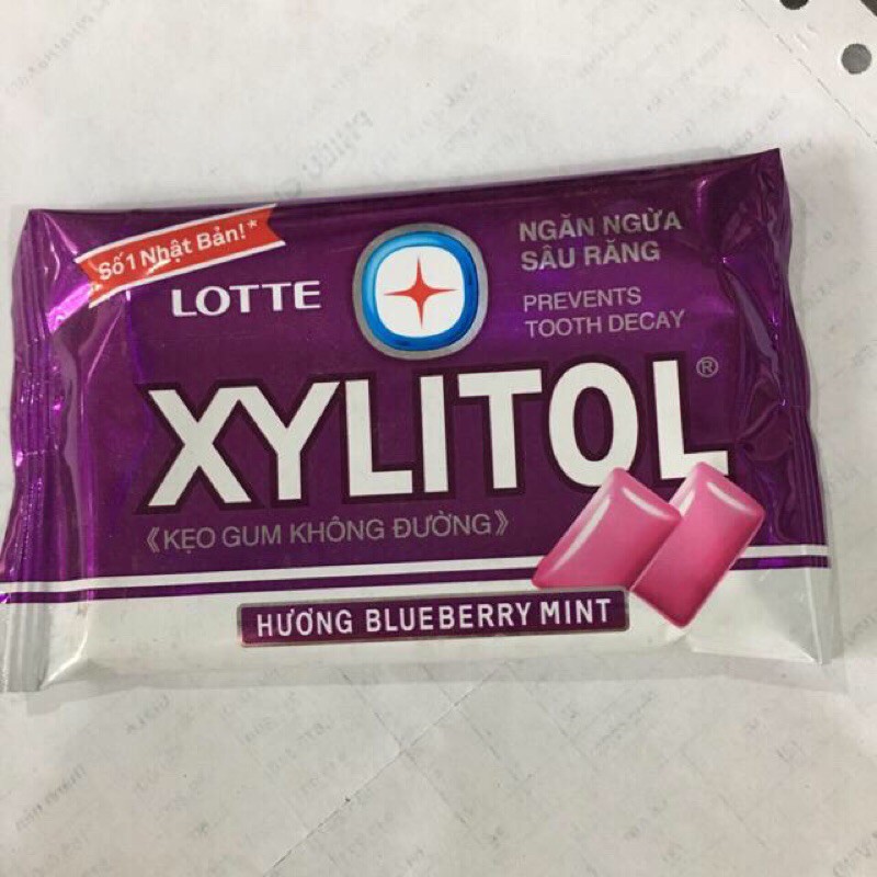 Kẹo vỉ không đường Lotte xylitol ngăn ngừa sâu răng đủ vị