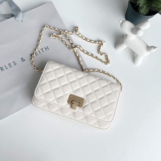 Túi trám Charles & Keith Push-Lock authentic