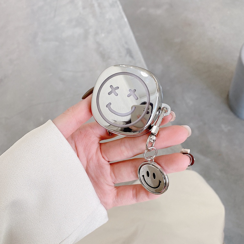 Ốp TPU mềm mạ điện laser hình phi hành gia gấu cóc móc khóa cho Baseus Encok WM01 TWS