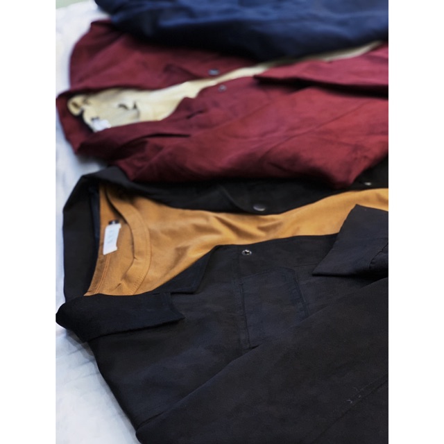 Áo khoác nam nữ Suede Camp Jacket