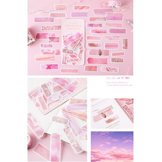 Set 60 sticker kiểu giấy xé trang trí planner