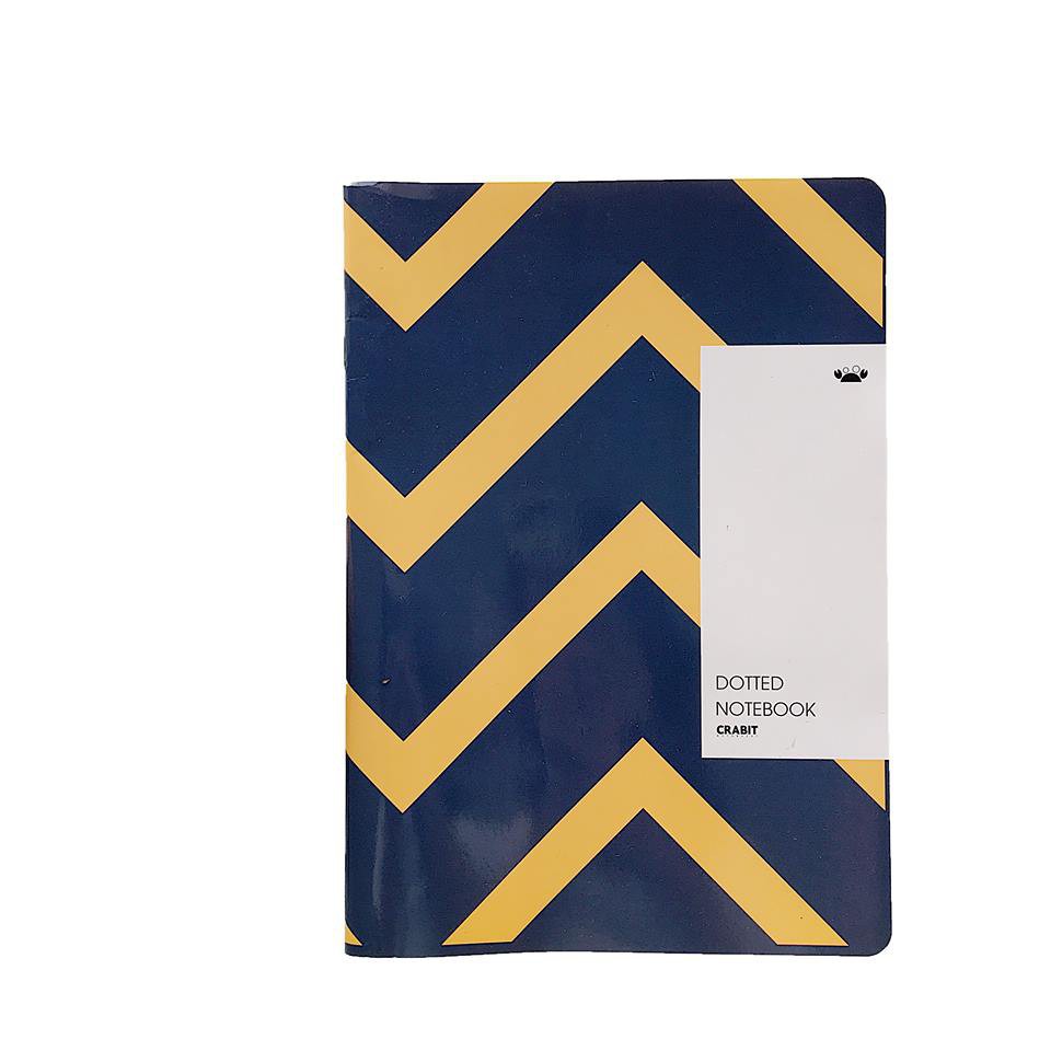 Combo 2 Vở Crabit Dotted Notebook Vở Kẻ Chấm Bi Xanh Biển Vàng