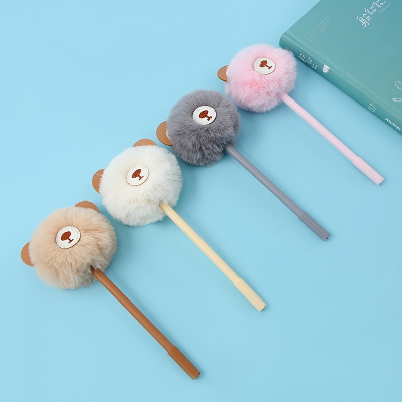 Set 4 Bút Mực Gel Hình Gấu Bông Dễ Thương Cho Bé