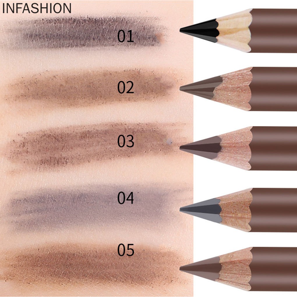 Bút kẻ lông mày hai đầu thiết kế 2 trong 1 chống thấm nước và mồ hôi cao cấp