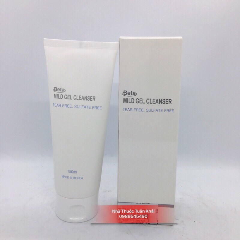 Sữa Rửa Mặt Dịu Nhẹ BETA MILD GEL CLEANSER - 150ml