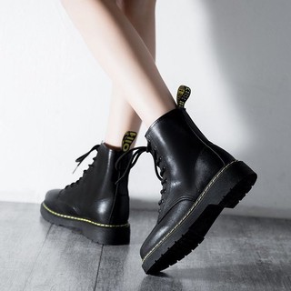 [HÀNG CÓ SẴN] Giày Bốt Nữ Martin Cổ Cao Đế 5,5 cm Thời Trang Boots | BigBuy360 - bigbuy360.vn