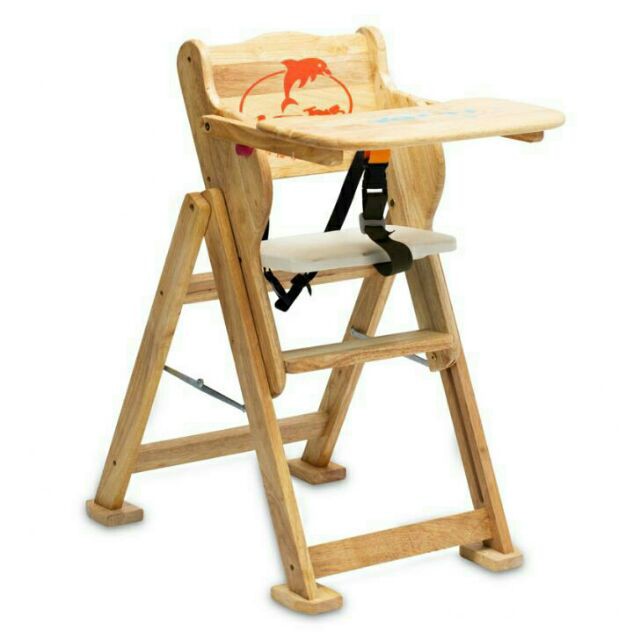 Ghế gỗ ngồi ăn bột IQ Toys