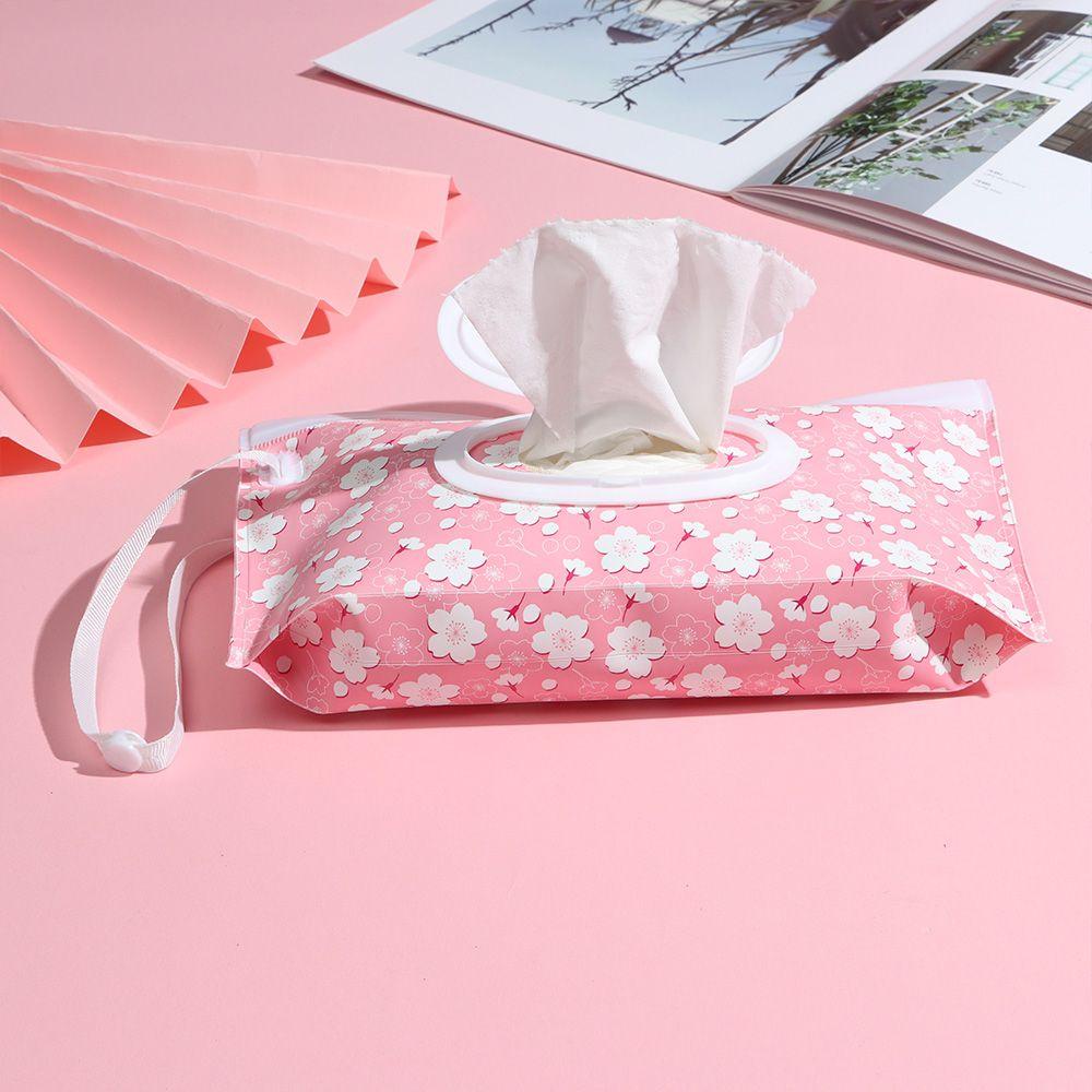 NIUYOU Túi Đựng Khăn Giấy Ướt Nắp Lật Có Dây Đeo Tiện Dụng Thời Trang