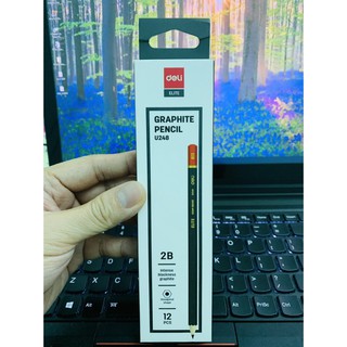 Hộp bút chì gỗ 2b deli u248